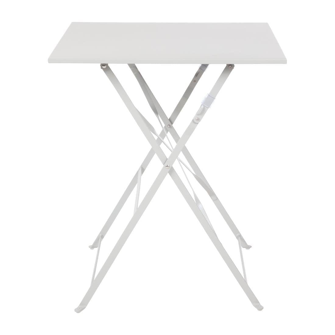Bolero Grey Square Pavement Style Steel Table - GK988
