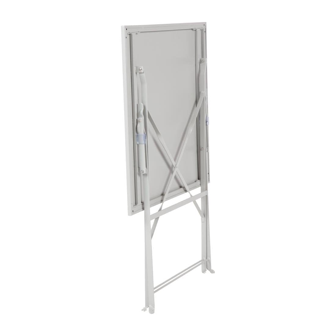 Bolero Grey Square Pavement Style Steel Table - GK988