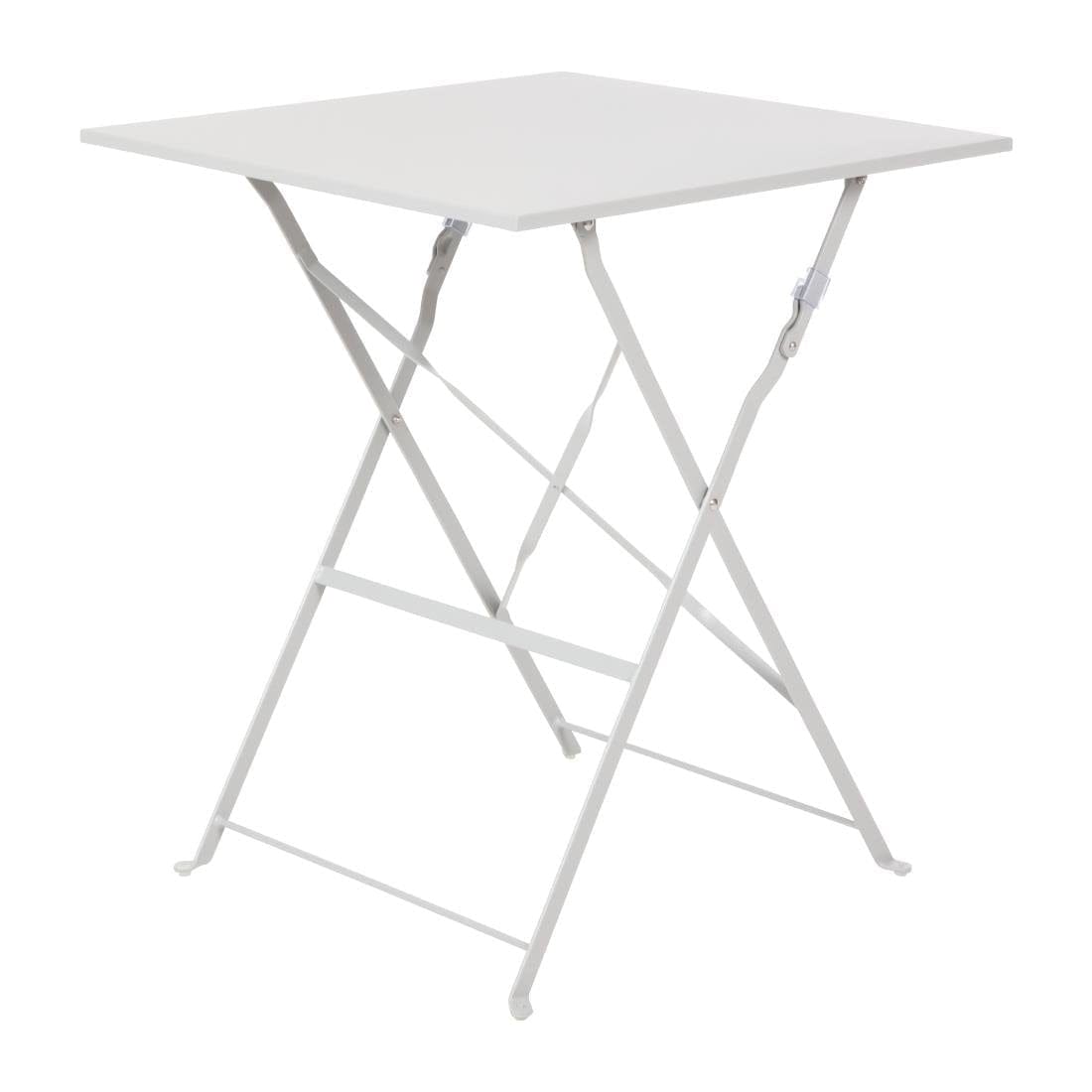 Bolero Grey Square Pavement Style Steel Table - GK988