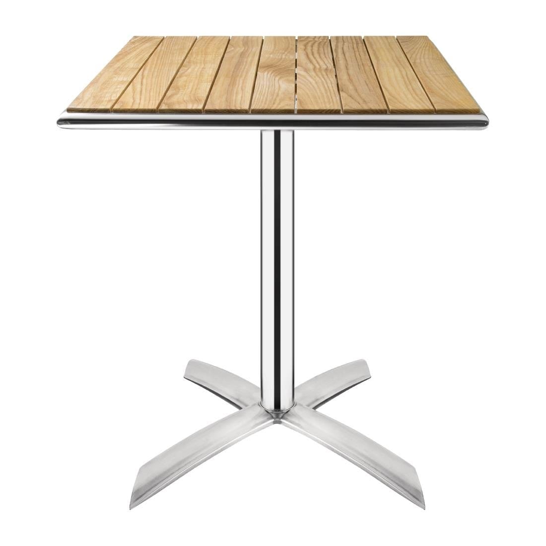 Bolero Ash Flip Top Square Bistro Table 600mm - GK991