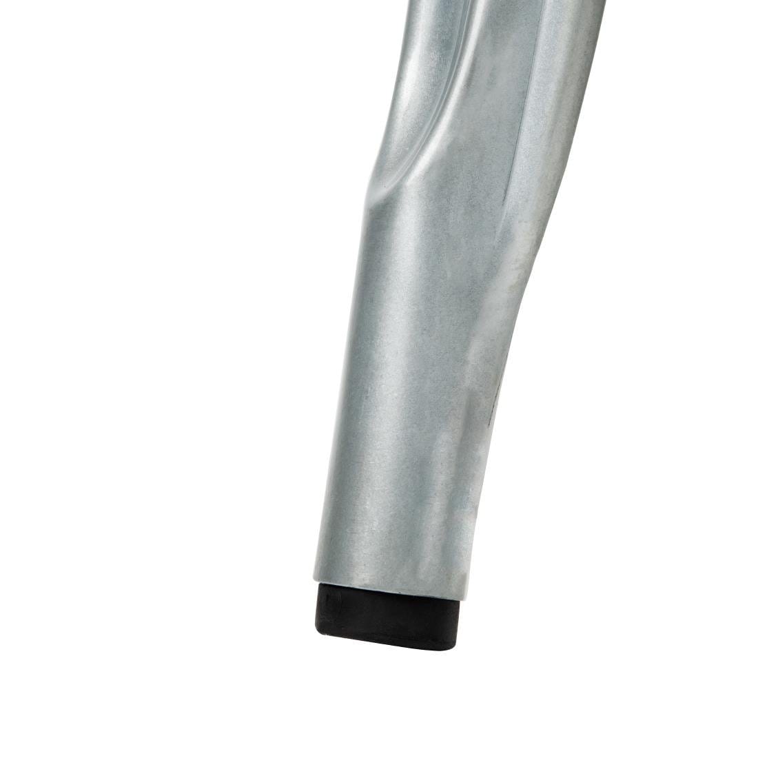 Bolero Galvanised Steel Dining Sidechairs with Wood Seat Pad - GM642