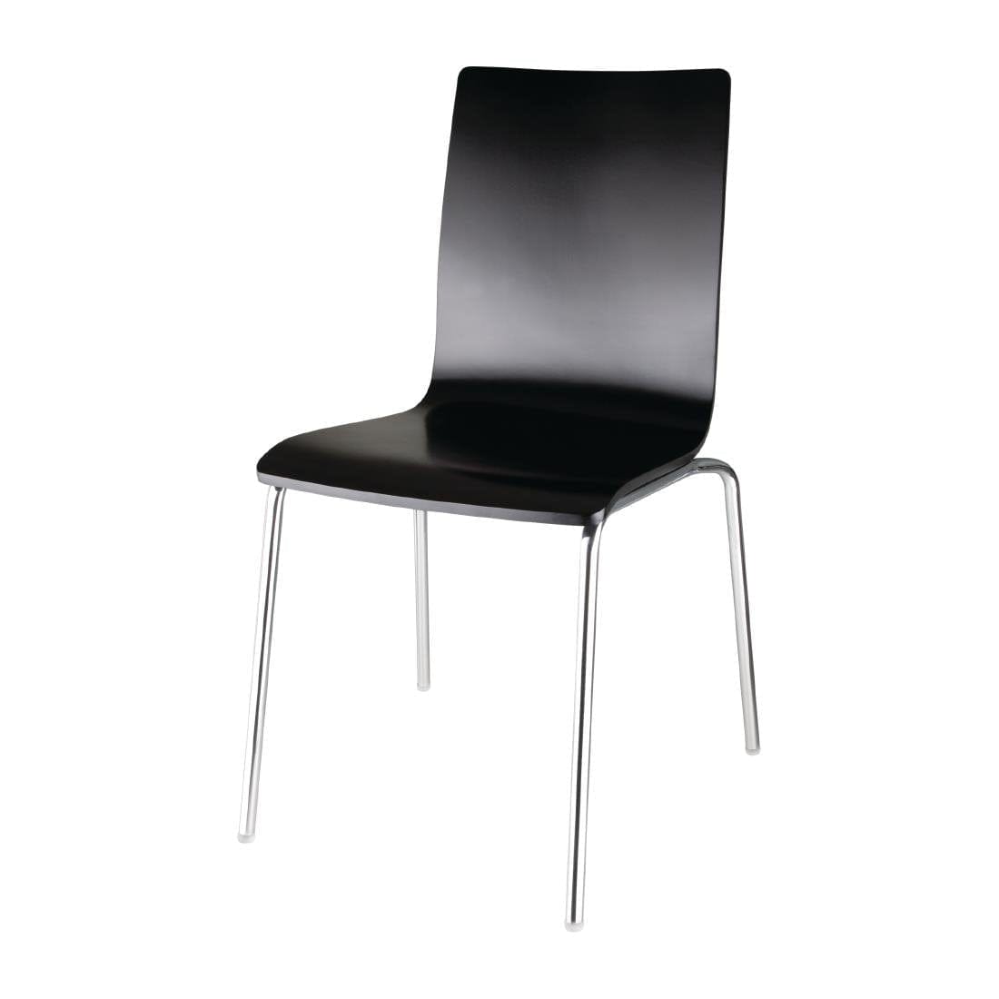 Bolero Black Square Back Side Chair (Pack of 4) - GR345