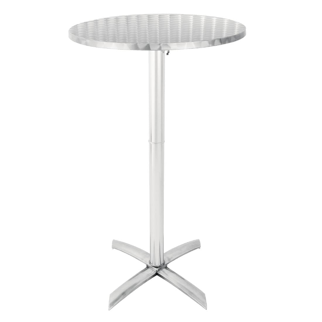 Bolero Flip Top Poseur Table Stainless Steel - GR396
