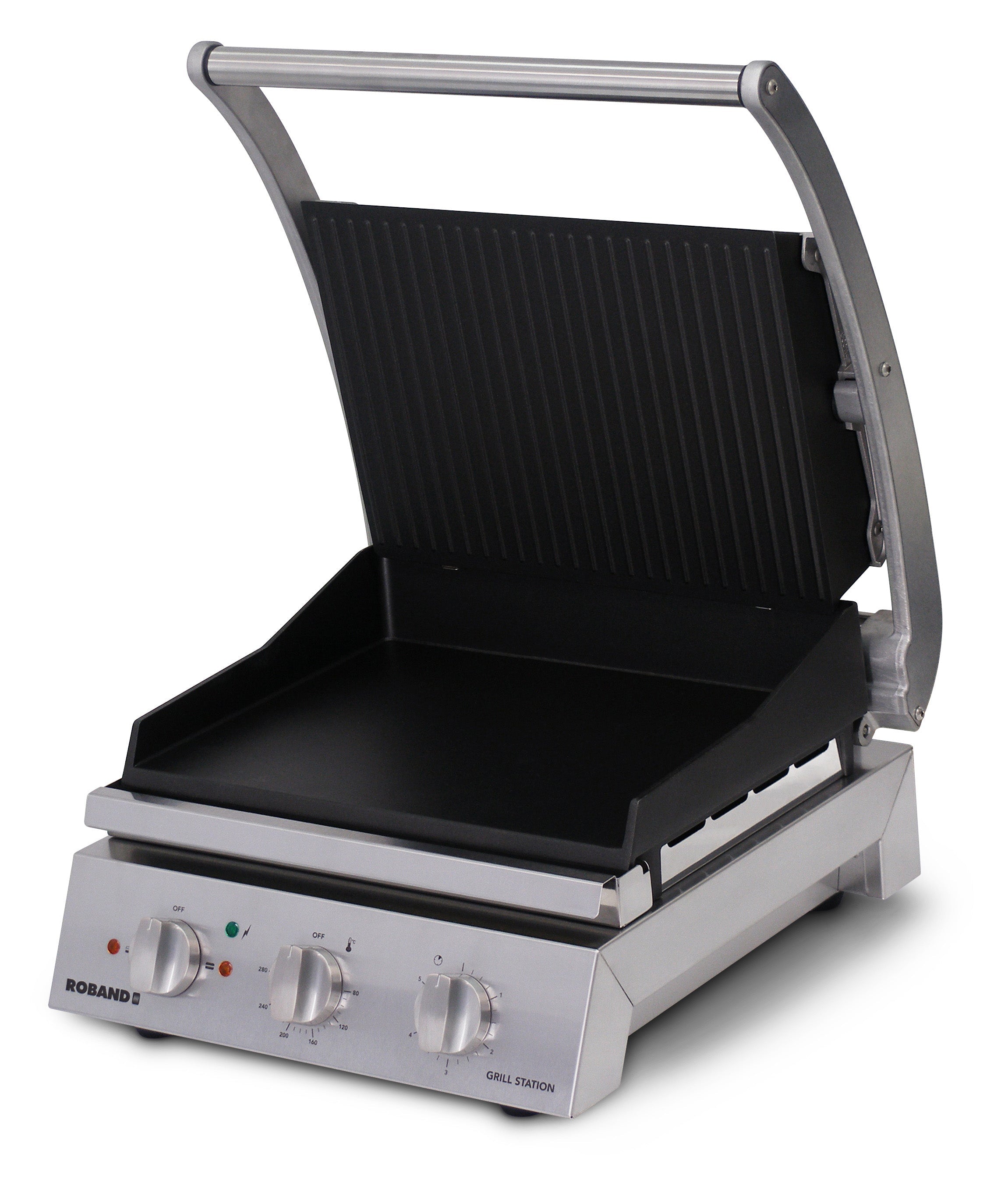 Roband Grill Station 6 slice, non stick with ribbed top plate - GSA610RT