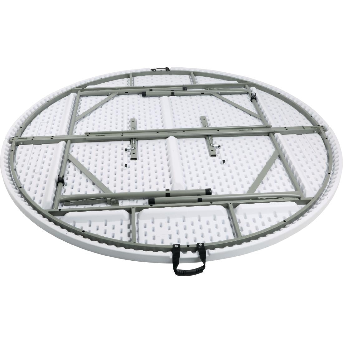 Bolero Round Centre Folding Table 6ft White - HC270