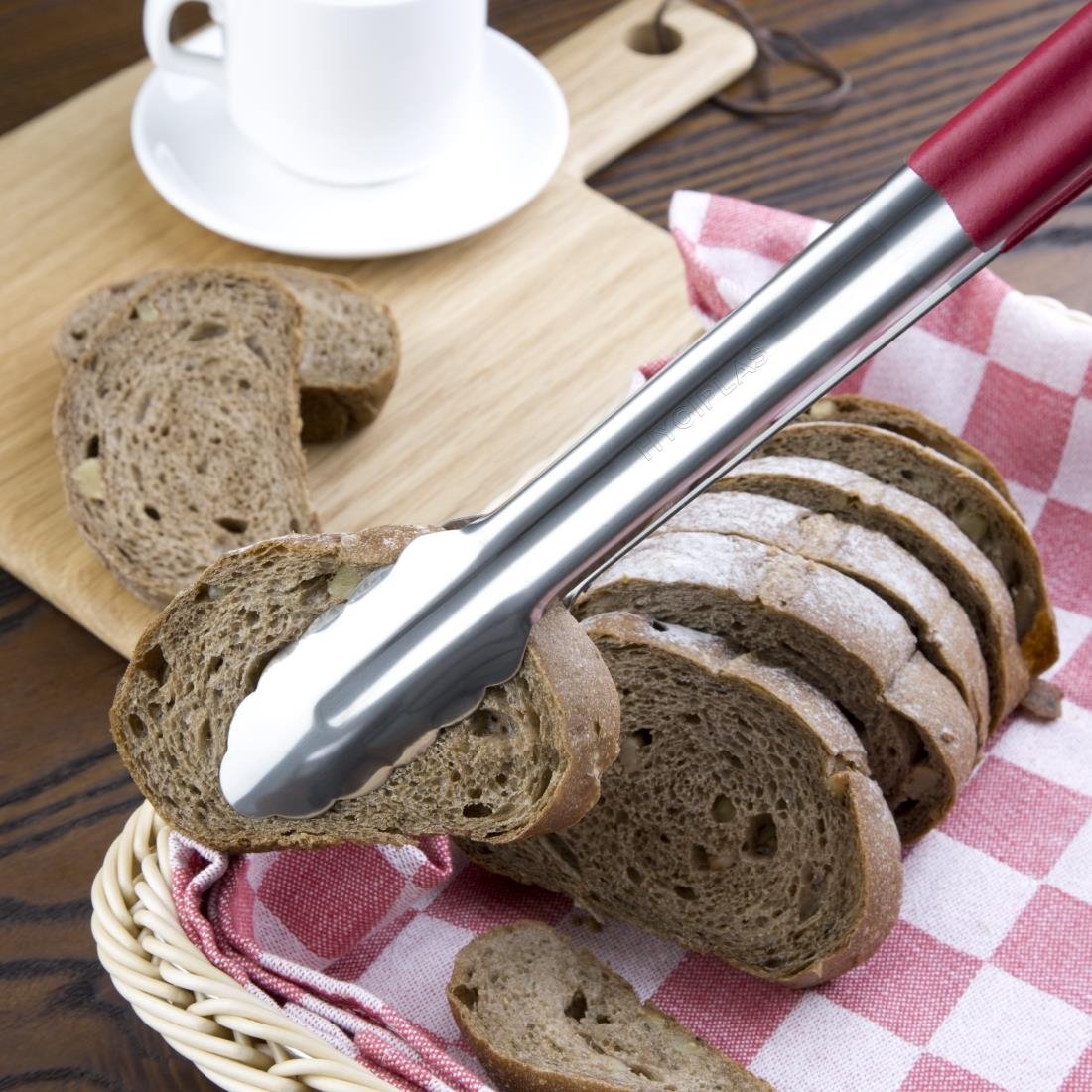 Hygiplas Colour Coded Serving Tong Red 405mm - HC854