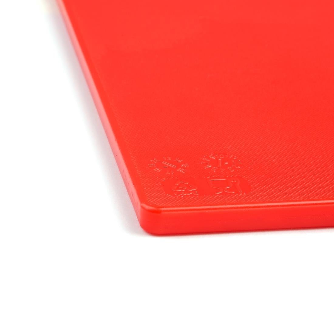 Hygiplas Antibacterial Low Density Chopping Board Red - 450x300x10mm - HC859