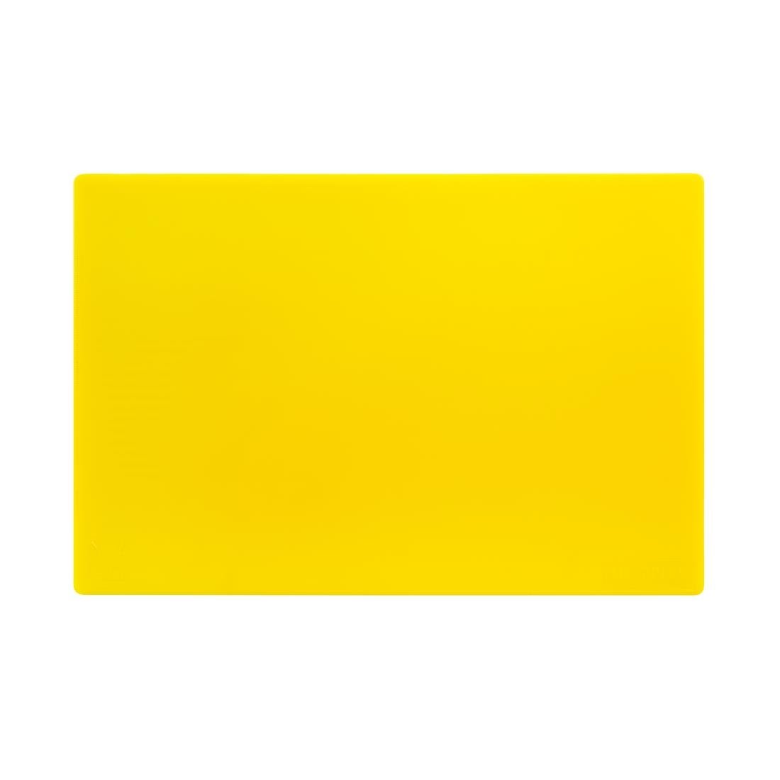 Hygiplas Antibacterial Low Density Chopping Board Yellow - 450x300x10mm - HC861