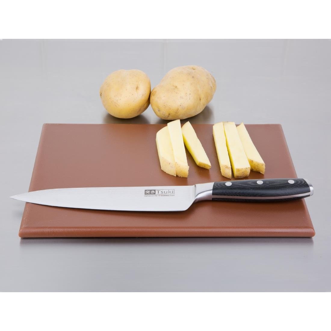 Hygiplas High Density Chopping Board Brown - 12x229x305mm - HC864