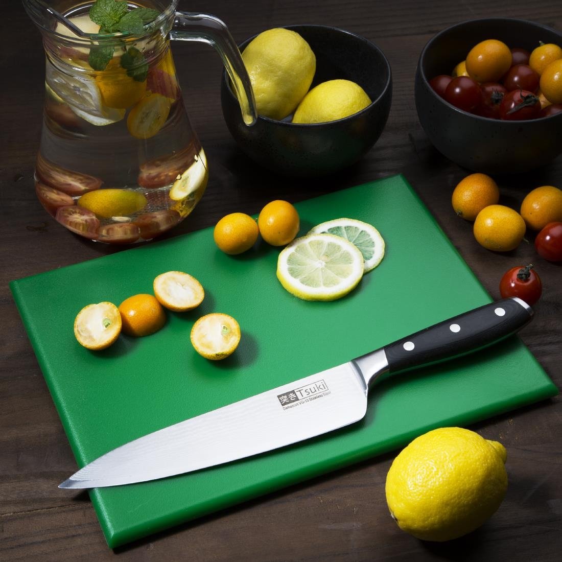 Hygiplas High Density Chopping Board Green - 12x229x305mm - HC865