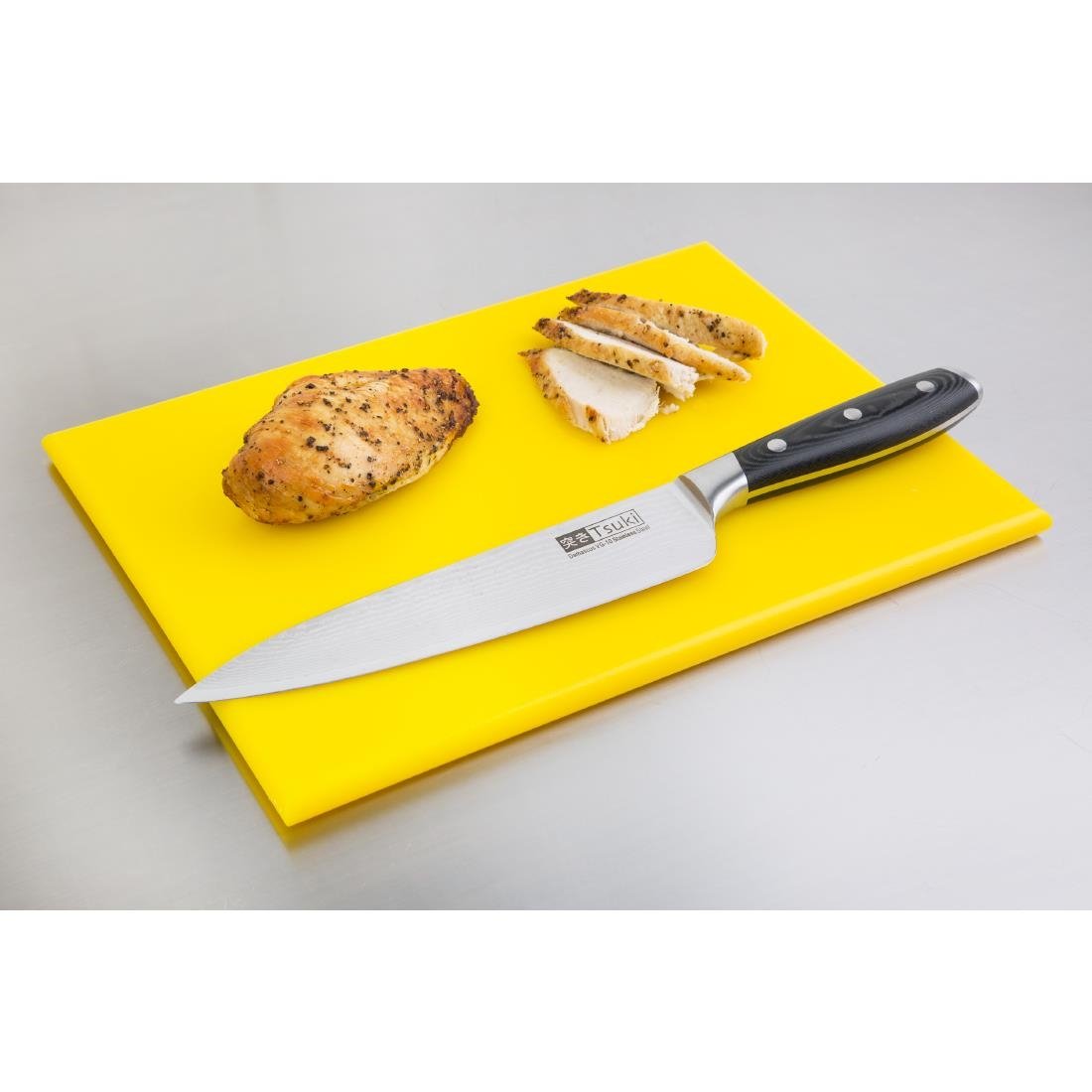 Hygiplas High Density Chopping Board Yellow - 12x229x305mm - HC868