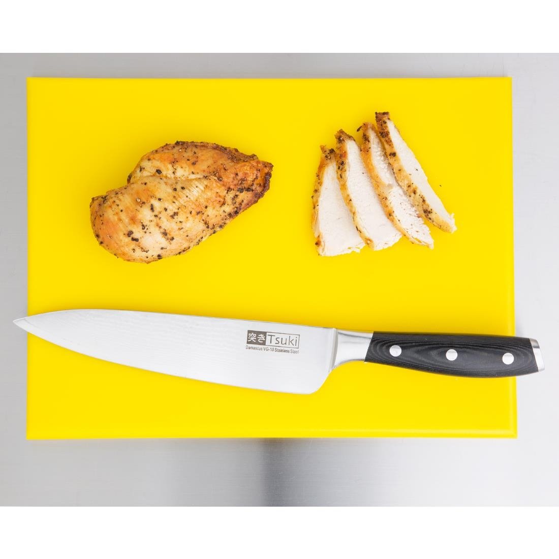 Hygiplas High Density Chopping Board Yellow - 12x229x305mm - HC868