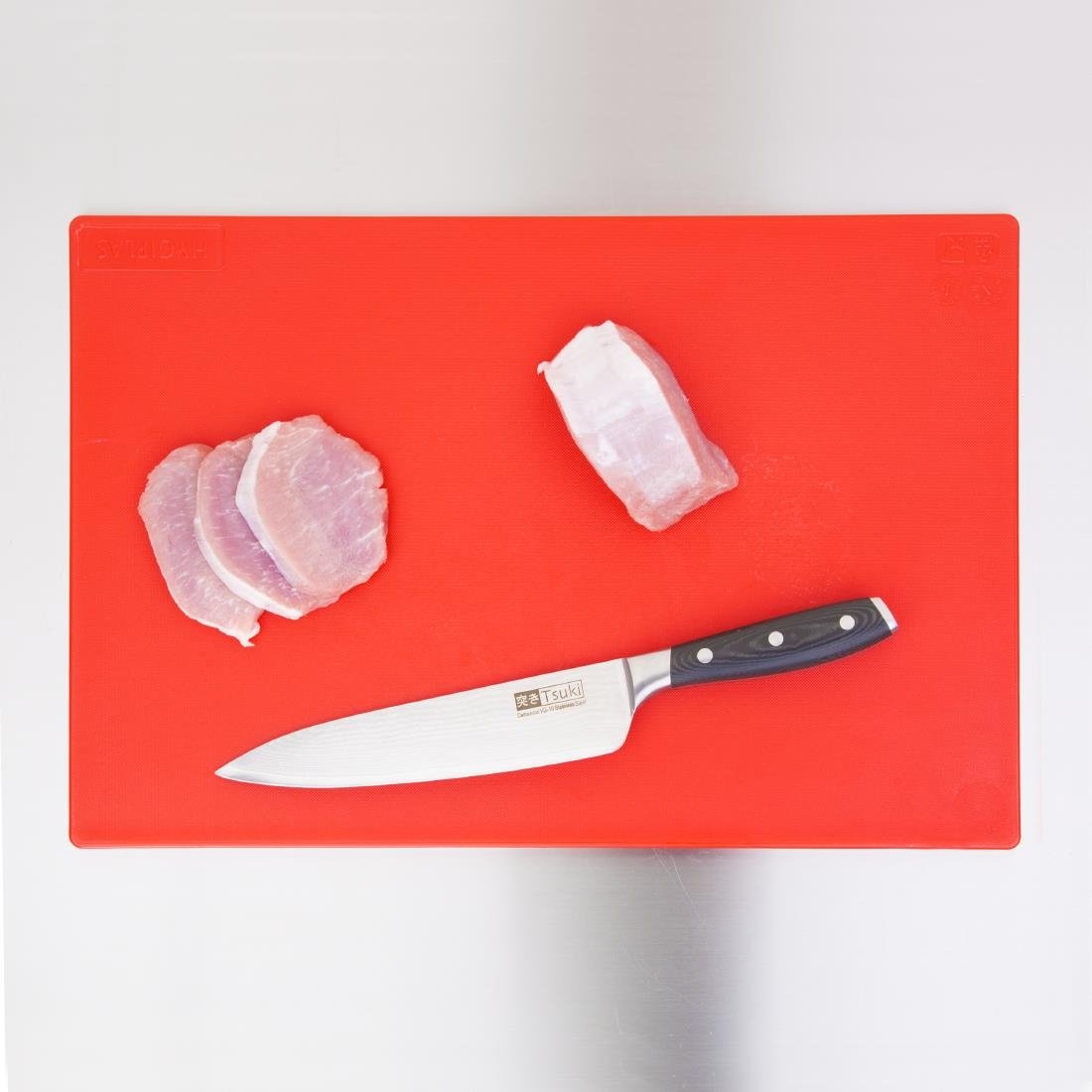 Hygiplas Antibacterial Low Density Pack of 6 Chopping Boards - 450x300x10mm - HC870