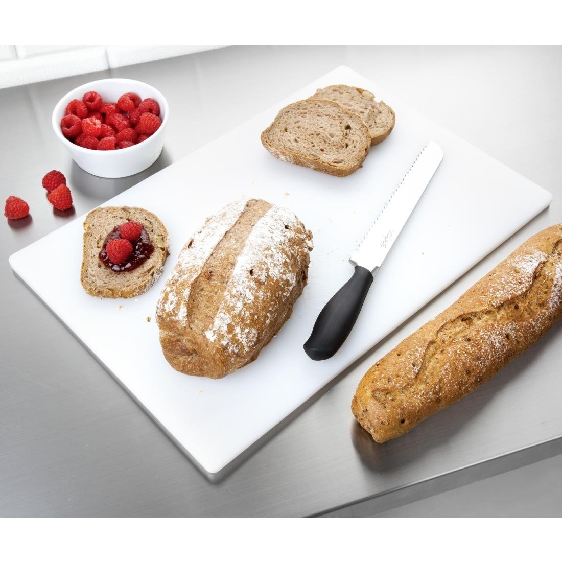 Hygiplas Antibacterial Low Density Pack of 6 Chopping Boards - 450x300x10mm - HC870