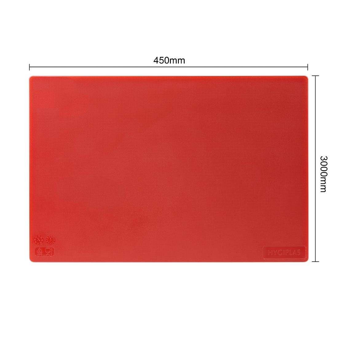 Hygiplas Antibacterial Low Density Pack of 6 Chopping Boards - 450x300x10mm - HC870