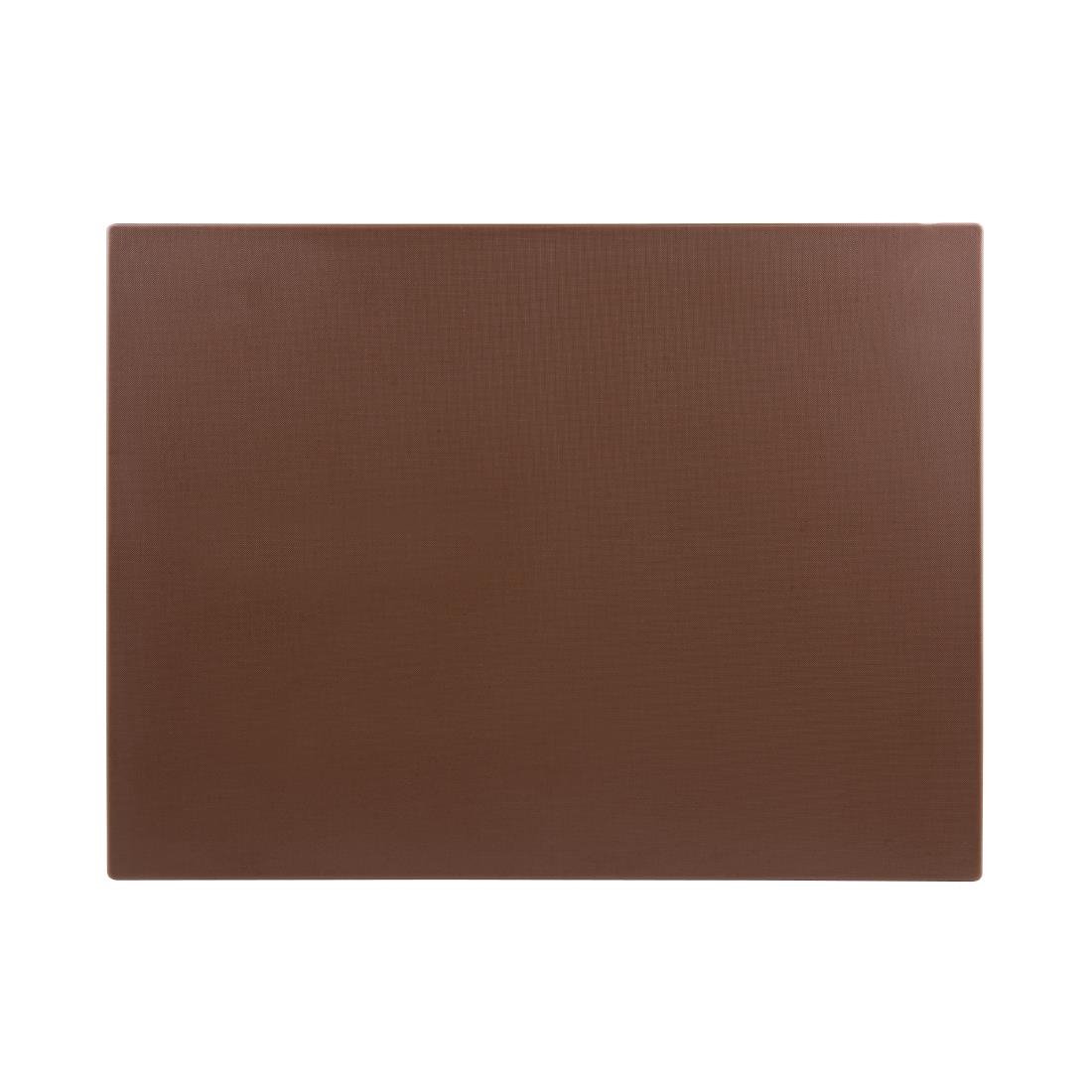 Hygiplas Low Density Chopping Board Brown - 600x450x10mm - HC873