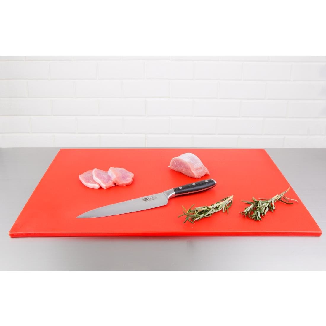 Hygiplas Low Density Chopping Board Red - 600x450x10mm - HC877