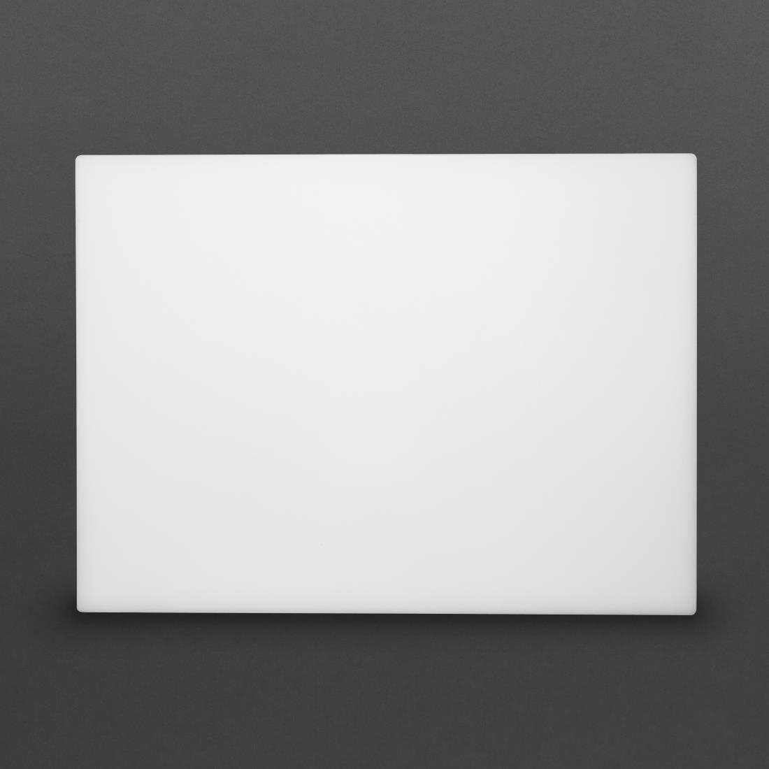 Hygiplas Extra Thick Low Density Chopping Board White - 600x450x20mm - HC882