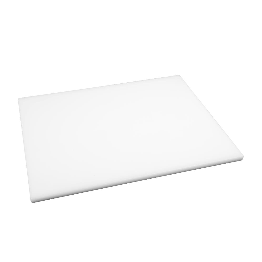 Hygiplas Extra Thick Low Density Chopping Board White - 600x450x20mm - HC882