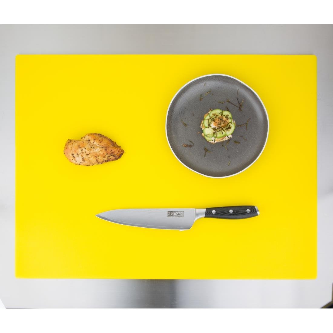 Hygiplas Low Density Chopping Board Yellow - 600x450x10mm - HC883