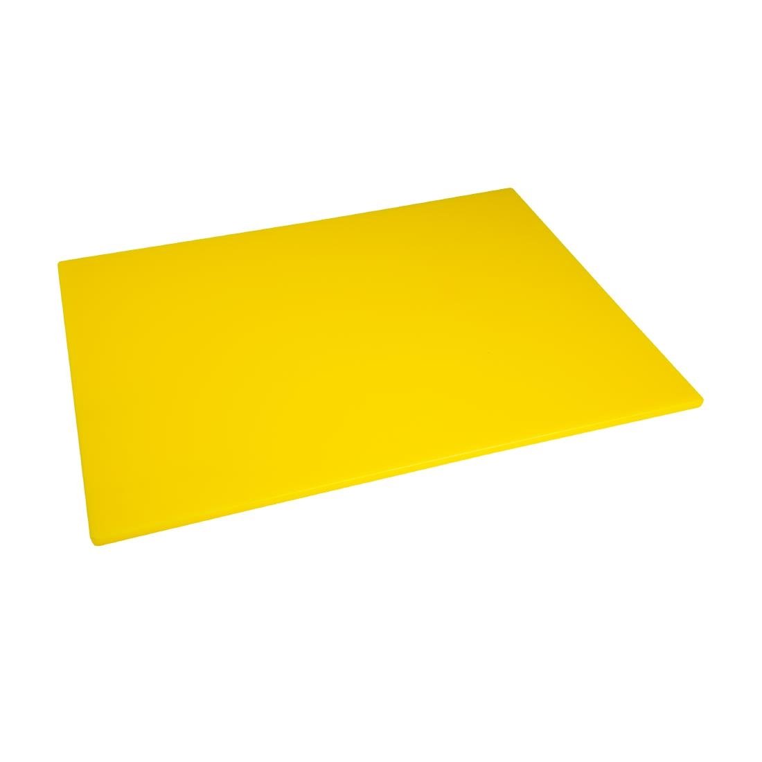 Hygiplas Low Density Chopping Board Yellow - 600x450x10mm - HC883