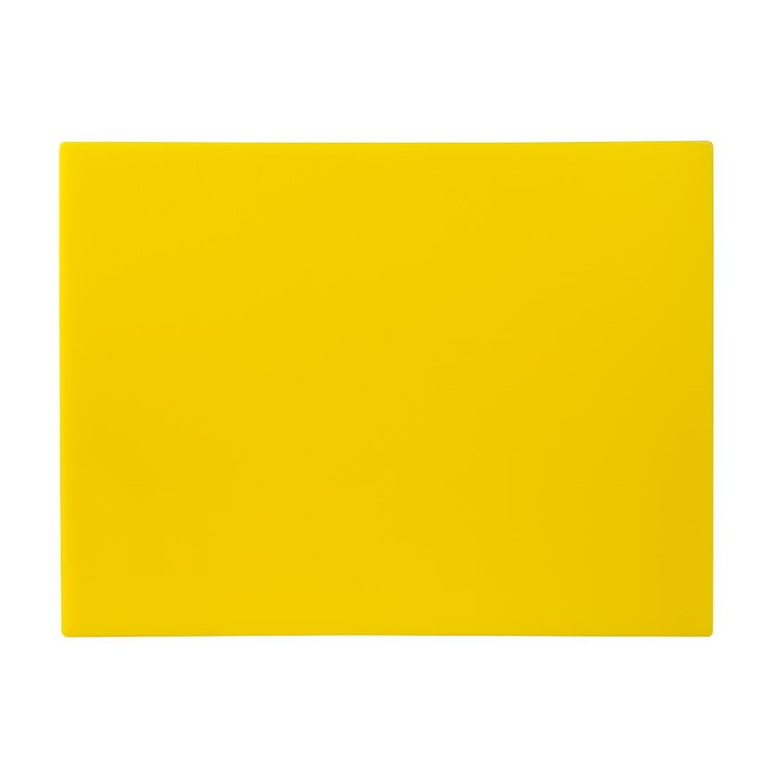 Hygiplas Low Density Chopping Board Yellow - 600x450x10mm - HC883