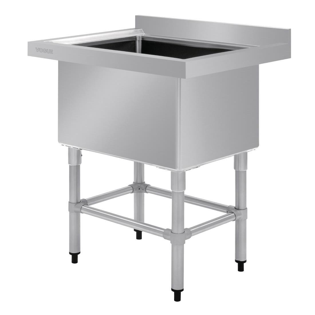 Vogue St/St Deep Pot Sink - 770mm (w) x 600mm (d) 90mm Drain - HC910