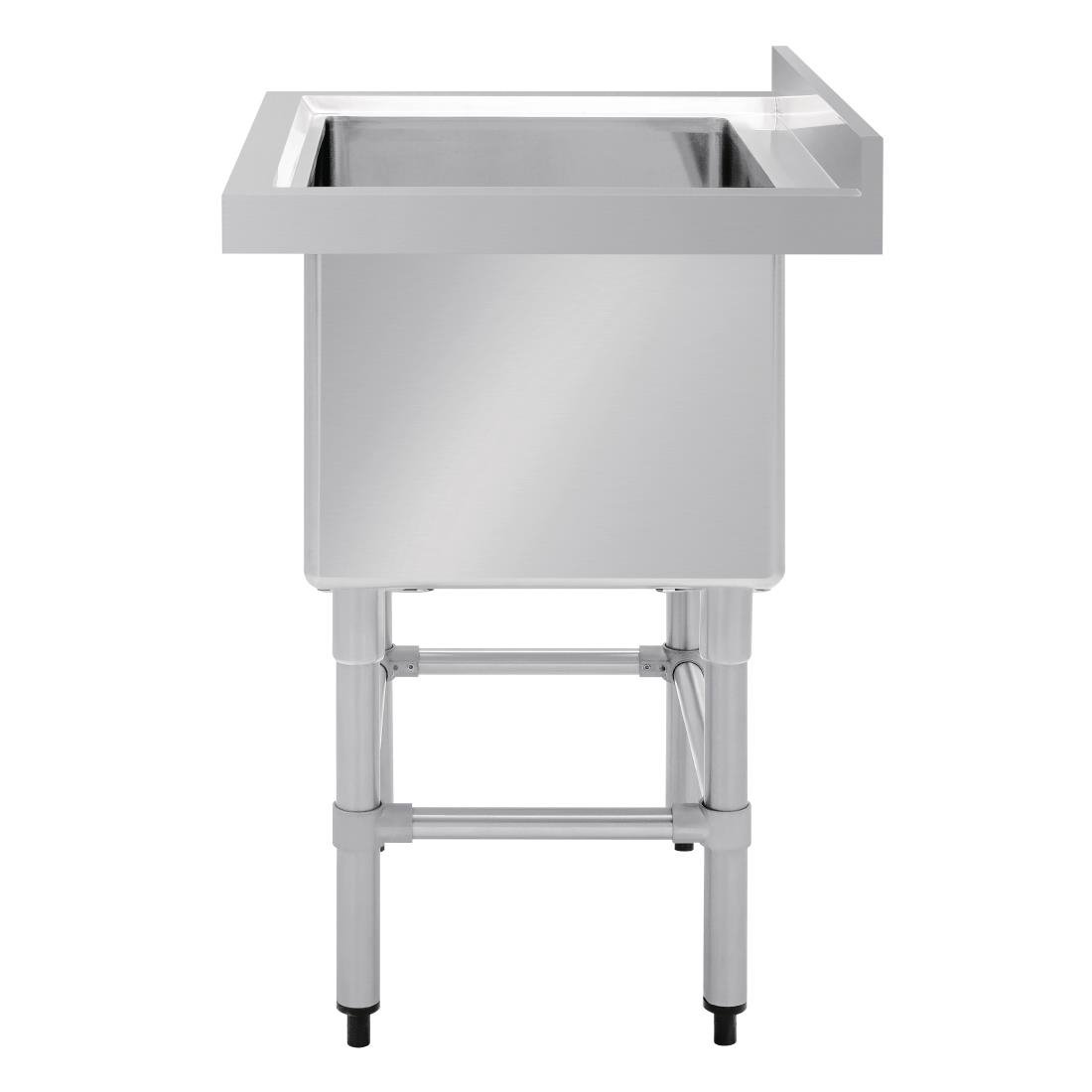 Vogue St/St Deep Pot Sink - 770mm (w) x 600mm (d) 90mm Drain - HC910