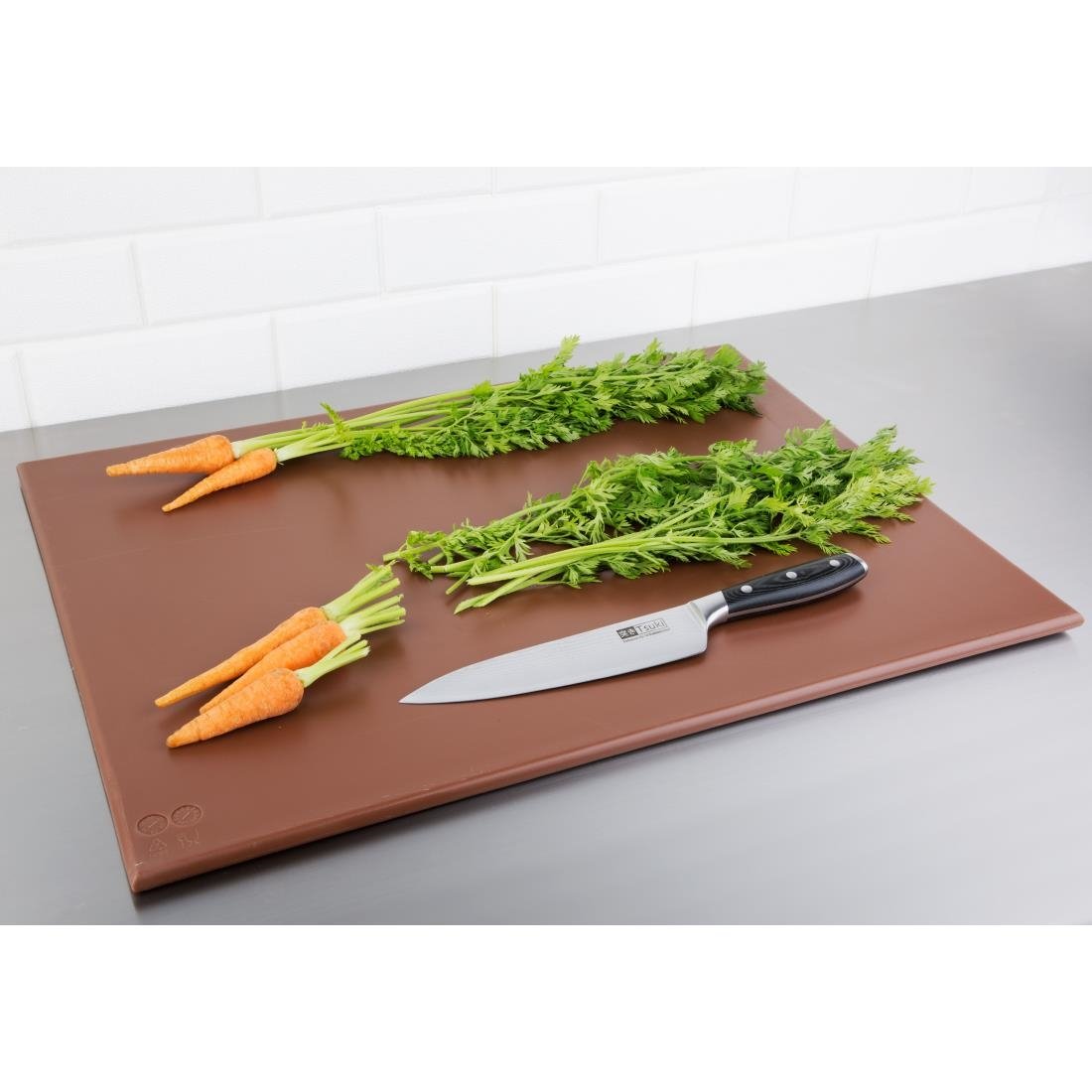 Hygiplas High Density Chopping Board Brown - 600x450x12mm - J005