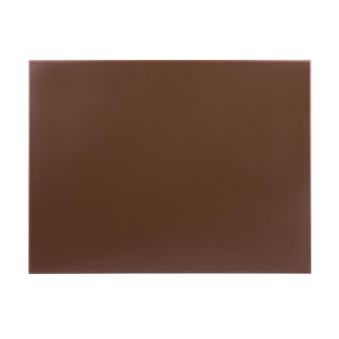Hygiplas High Density Chopping Board Brown - 600x450x12mm - J005