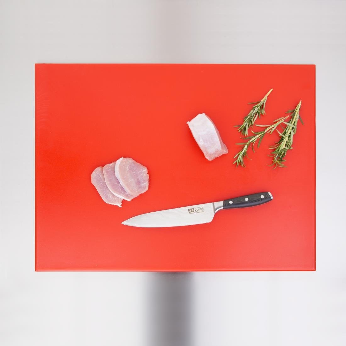 Hygiplas High Density Chopping Board Red - 600x450x12mm - J011
