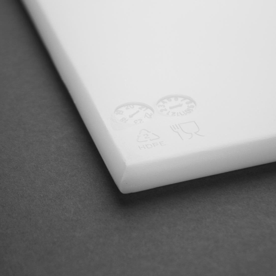 Hygiplas High Density Chopping Board White - 600x450x12mm - J017