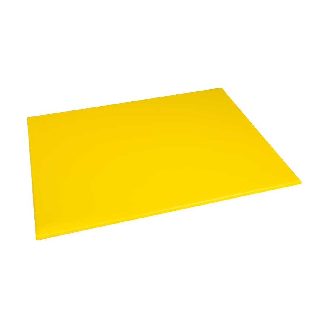 Hygiplas High Density Chopping Board Yellow - 600x450x12mm - J021