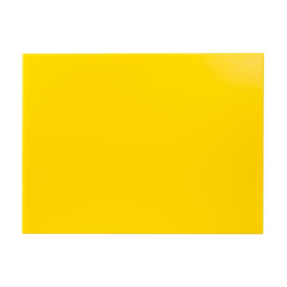 Hygiplas High Density Chopping Board Yellow - 600x450x12mm - J021