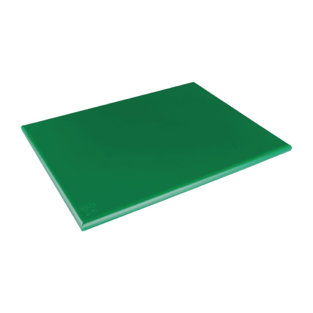 Hygiplas Extra Thick Low Density Chopping Board Green - 600x450x20mm - HC876