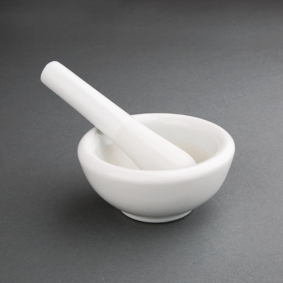 Vogue Porcelain Pestle and Mortar 115mm - J923