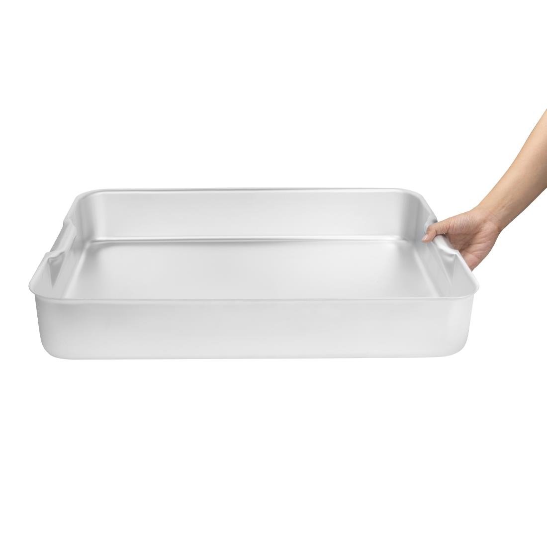 Vogue Aluminium Deep Roasting Pan 610mm - K416