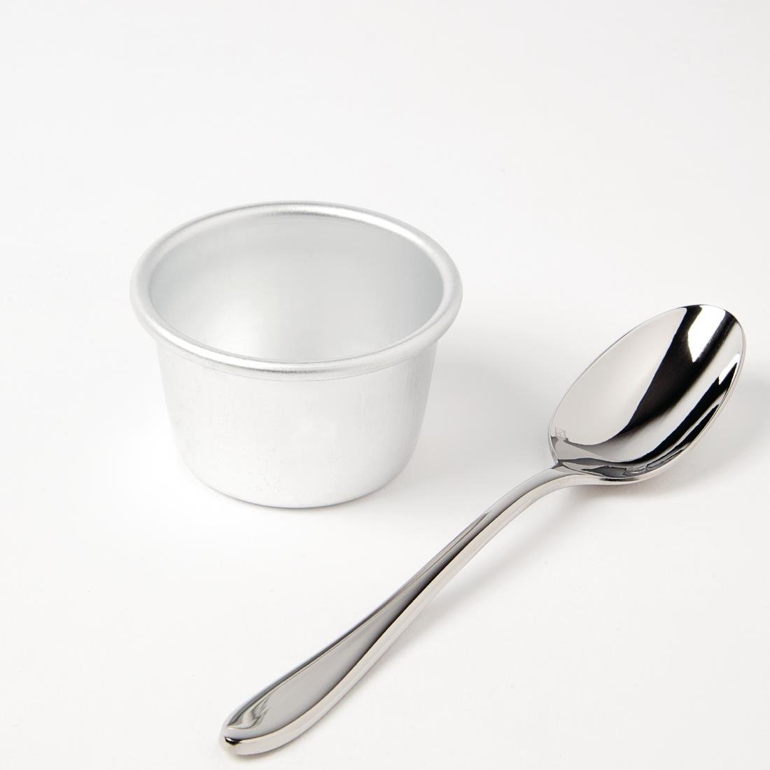 Vogue Aluminium Mini Dariole Moulds 85ml (Pack of 6) - K513