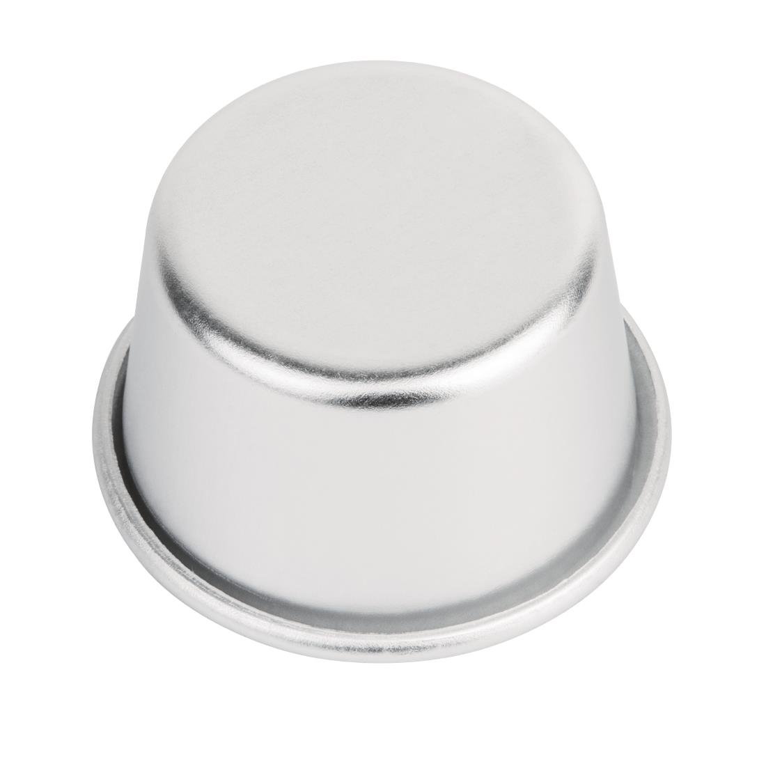 Vogue Aluminium Mini Dariole Moulds 85ml (Pack of 6) - K513