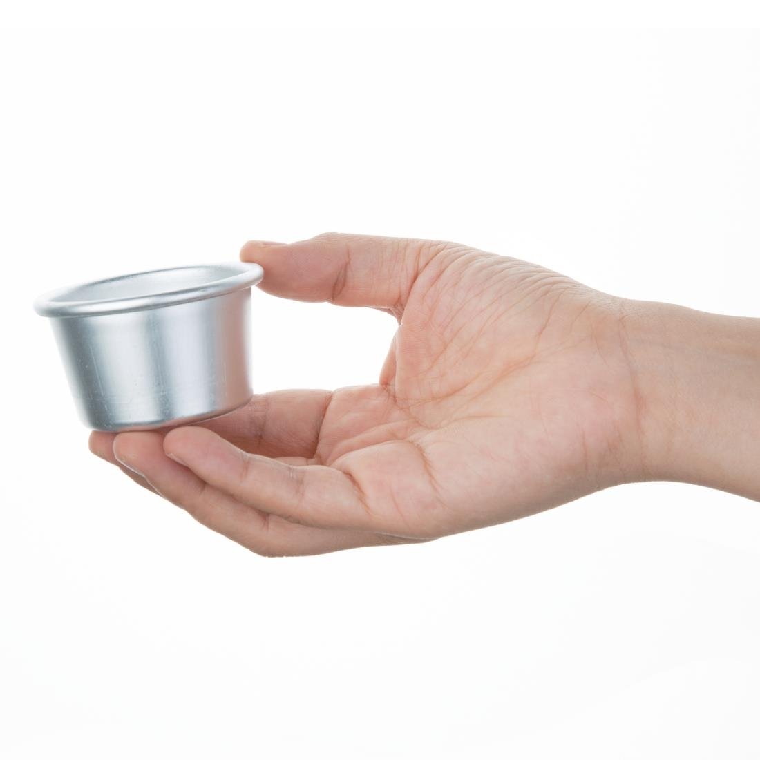 Vogue Aluminium Mini Dariole Moulds 85ml (Pack of 6) - K513