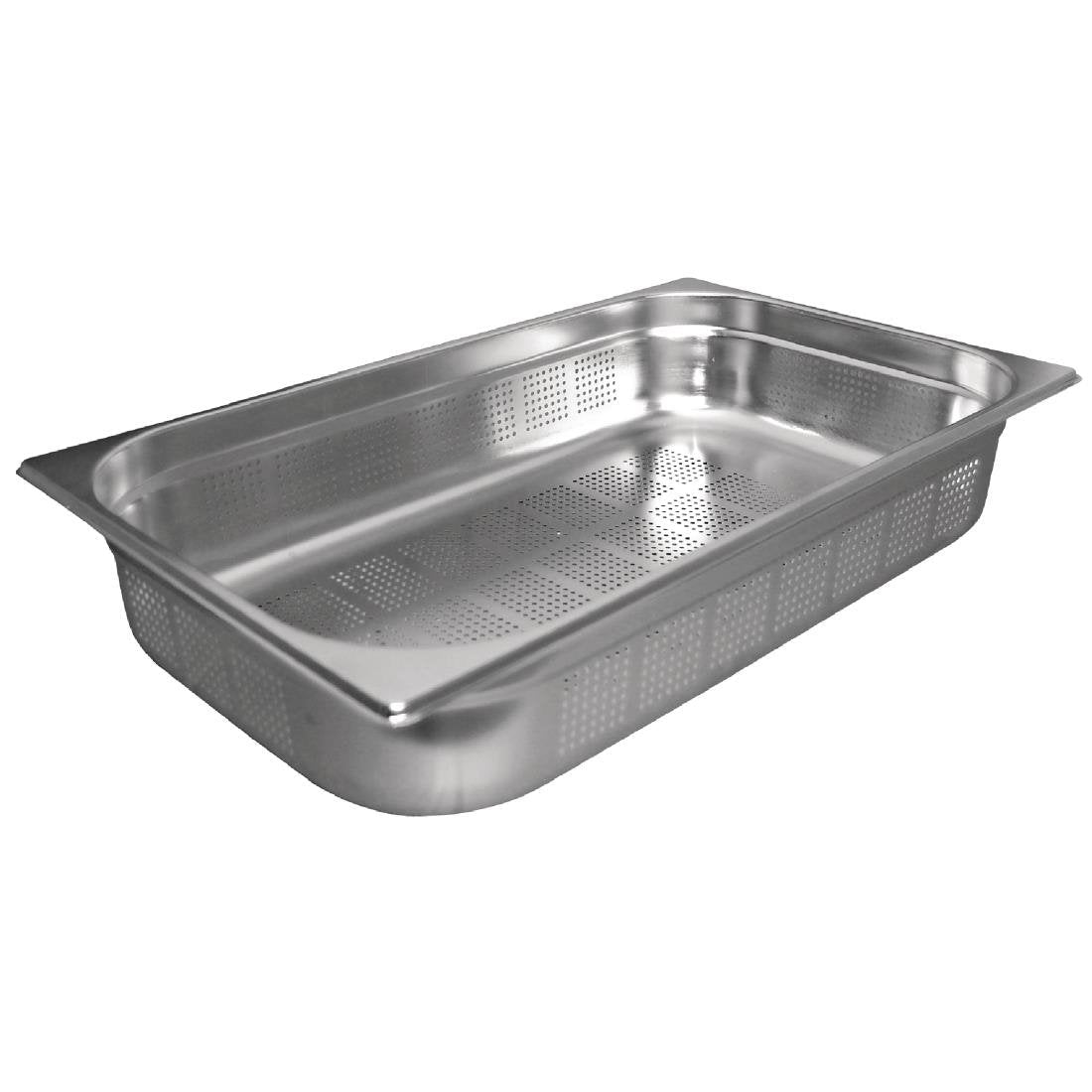 Vogue Stainless Steel Perforated 1/1 Gastronorm Tray 100mm - DN700