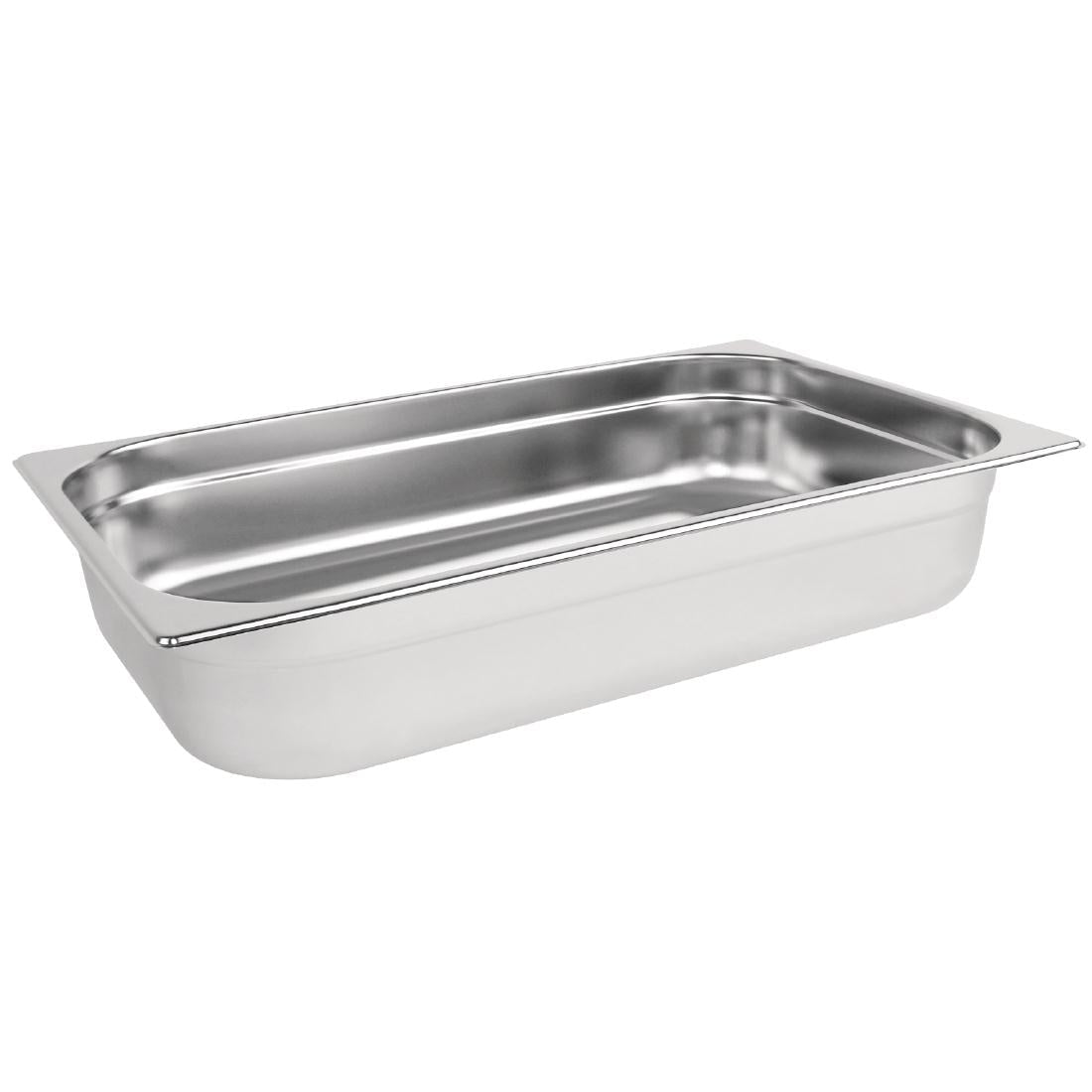 Vogue Stainless Steel 1/1 Gastronorm Tray 100mm - DN704