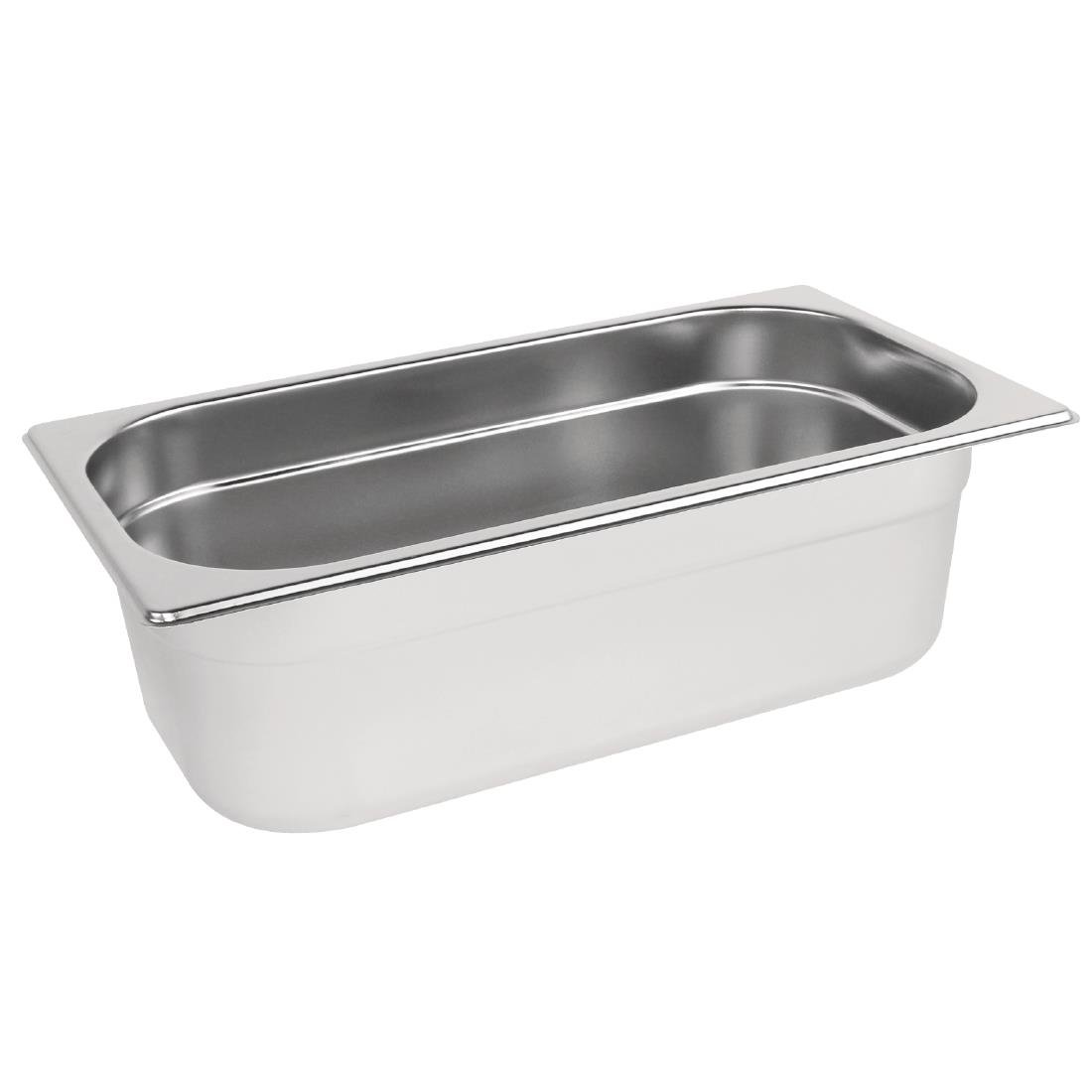 Vogue Stainless Steel 1/3 Gastronorm Tray 100mm - DN716