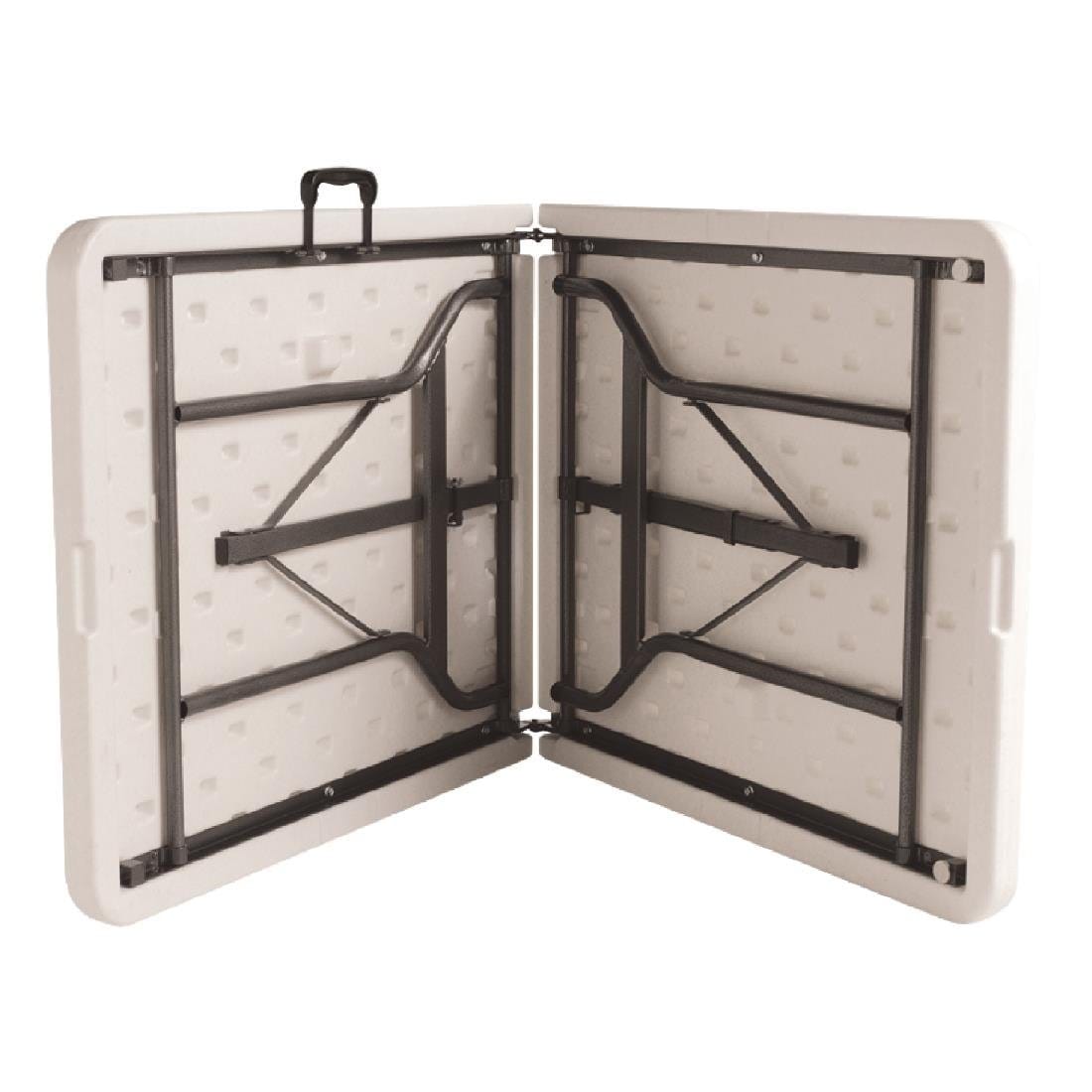 Bolero Centre Folding Utility Table 6ft White - L001