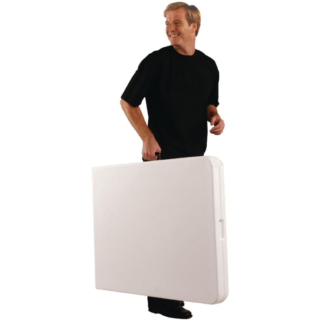Bolero Centre Folding Utility Table 6ft White - L001