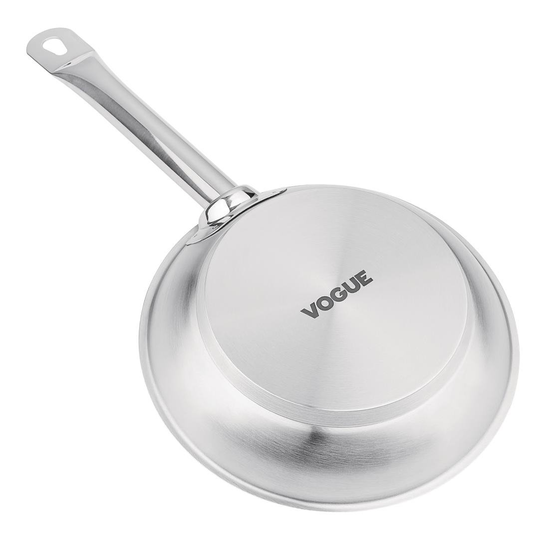 Vogue Stainless Steel Frying Pan 200mm - M924