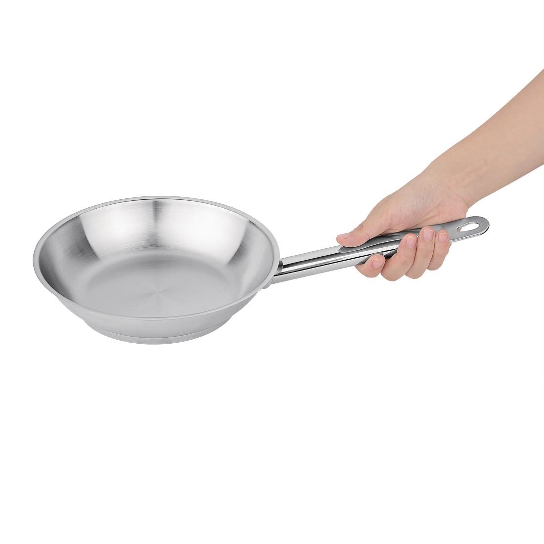 Vogue Stainless Steel Frying Pan 200mm - M924