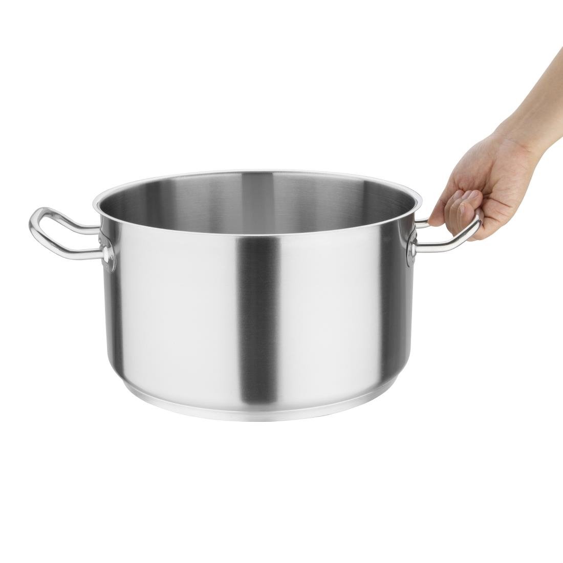 Vogue Stainless Steel Stew Pan 9.5Ltr - M941