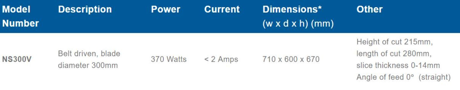 Roband Noaw Manual Vertical Slicer - NS300V