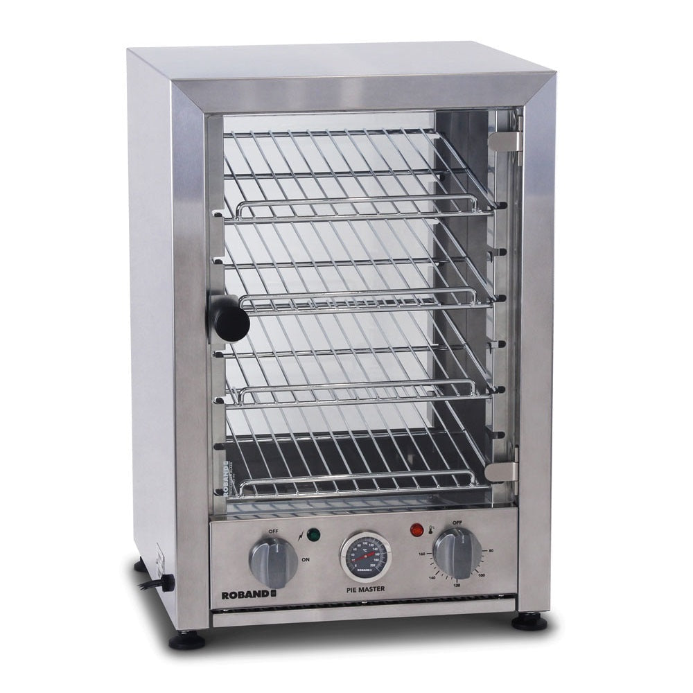 Roband Pie and Food Warmer Hinged Glass Door - 25 Pies - PM25